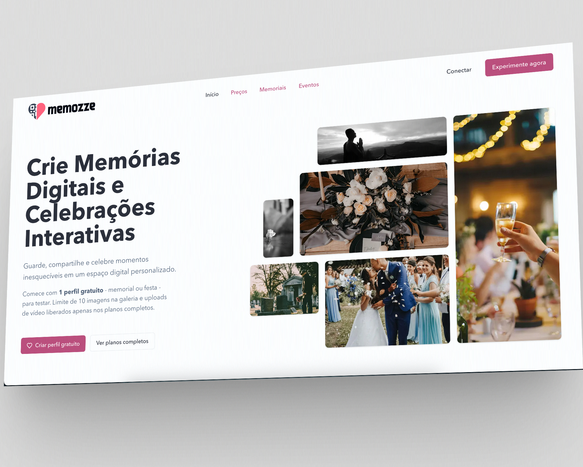 Memozze - memoriais digitais e celebrações da vida - screenshot 1